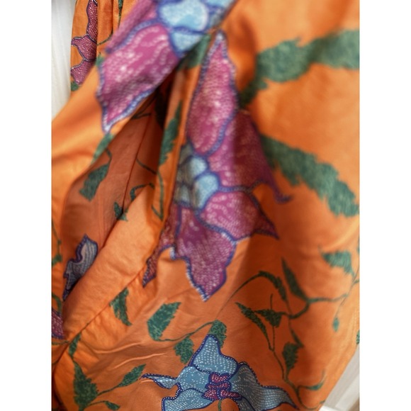Tuckernuck Hyacinth House Dress Womens Orange Floral Cisco Maxi Small NWT $168 - Picture 12 of 14